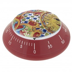 TIMER ROSSO CON DECORO