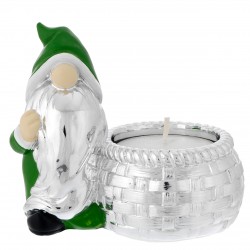 GNOMO VERDE CON TEALIGHT