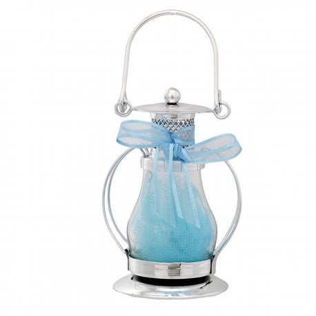 6X LANTERNA NASTRO AZZURRO