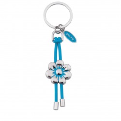 PORTACHIAVI MARGHERITA AZZURRO