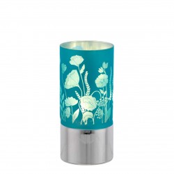 LAMPADA 7x15 FIORI AZZURRO