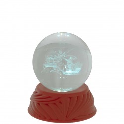 SFERA IN CRISTALLO D. 6 ROSSA