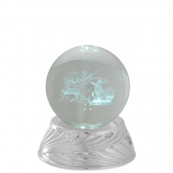 SFERA IN CRISTALLO D. 6 ARGENTO