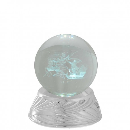 SFERA IN CRISTALLO D. 6 ARGENTO