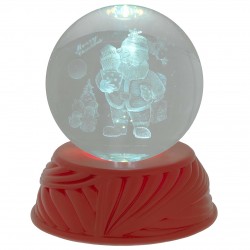 SFERA IN CRISTALLO D. 8 ROSSA