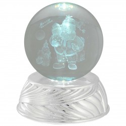 SFERA IN CRISTALLO D. 8 ARGENTO