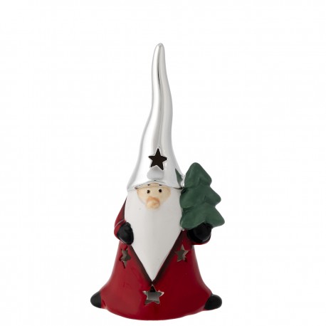 BABBO NATALE CON LED H. 16