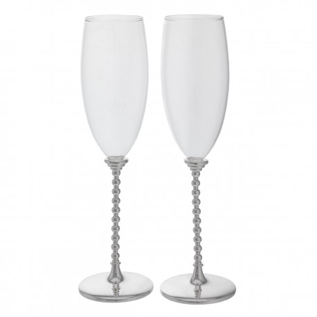 COPPIA FLUTES PERLINE