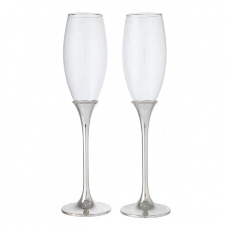 COPPIA FLUTES CRYSTALL