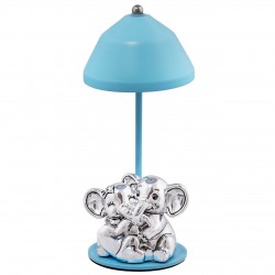 LAMPADA ELEFANTI CUORE AZZURRA