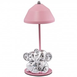 LAMPADA ELEFANTI CUORE ROSA
