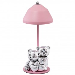 LAMPADA ORSETTI CUORE ROSA