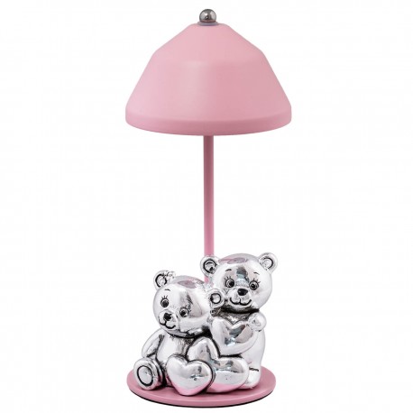 LAMPADA ORSETTI CUORE ROSA