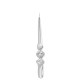 CANDELA MEZZA SPIRALE ARGENTO 8pzi