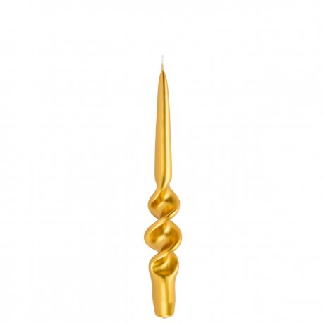CANDELA MEZZA SPIRALE ORO 8pzi