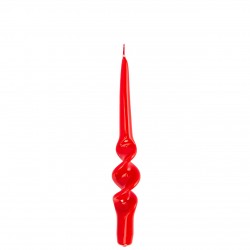 CANDELA MEZZA SPIRALE ROSSO 8pzi