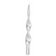 CANDELA SPIRALE ARGENTO 4pzi
