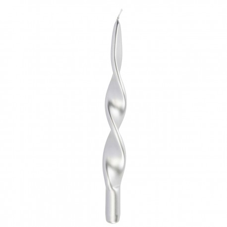 CANDELA SPIRALE ARGENTO 4pzi