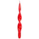 CANDELA SPIRALE ROSSO 4pzi