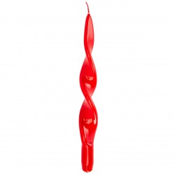 CANDELA SPIRALE ROSSO 4pzi