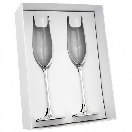 2X CALICI H. 26 STELO ARGENTATO