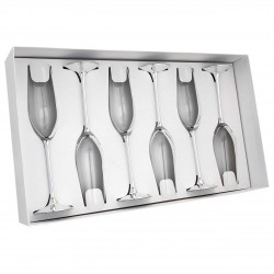 6X CALICI H. 26 STELO ARGENTATO