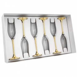 6X CALICI H. 26 STELO DORATO