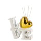 SCRITTA LOVE CON CUORE - ORO