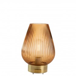 LAMPADA GOCCIA H. 22 MARRONE