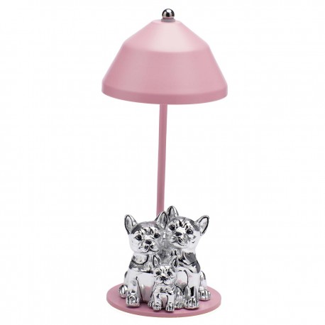 LAMPADA CON FAMIGLIA BULLDOG
