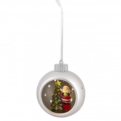 SFERA ARGENTO CON LED