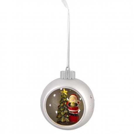 SFERA ARGENTO CON LED