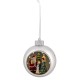 SFERA ARGENTO CON LED