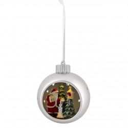 SFERA ARGENTO CON LED