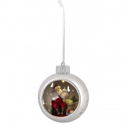 SFERA ARGENTO CON LED