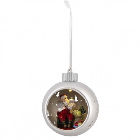 SFERA ARGENTO CON LED