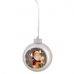 SFERA ARGENTO CON LED