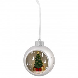 SFERA ARGENTO CON LED