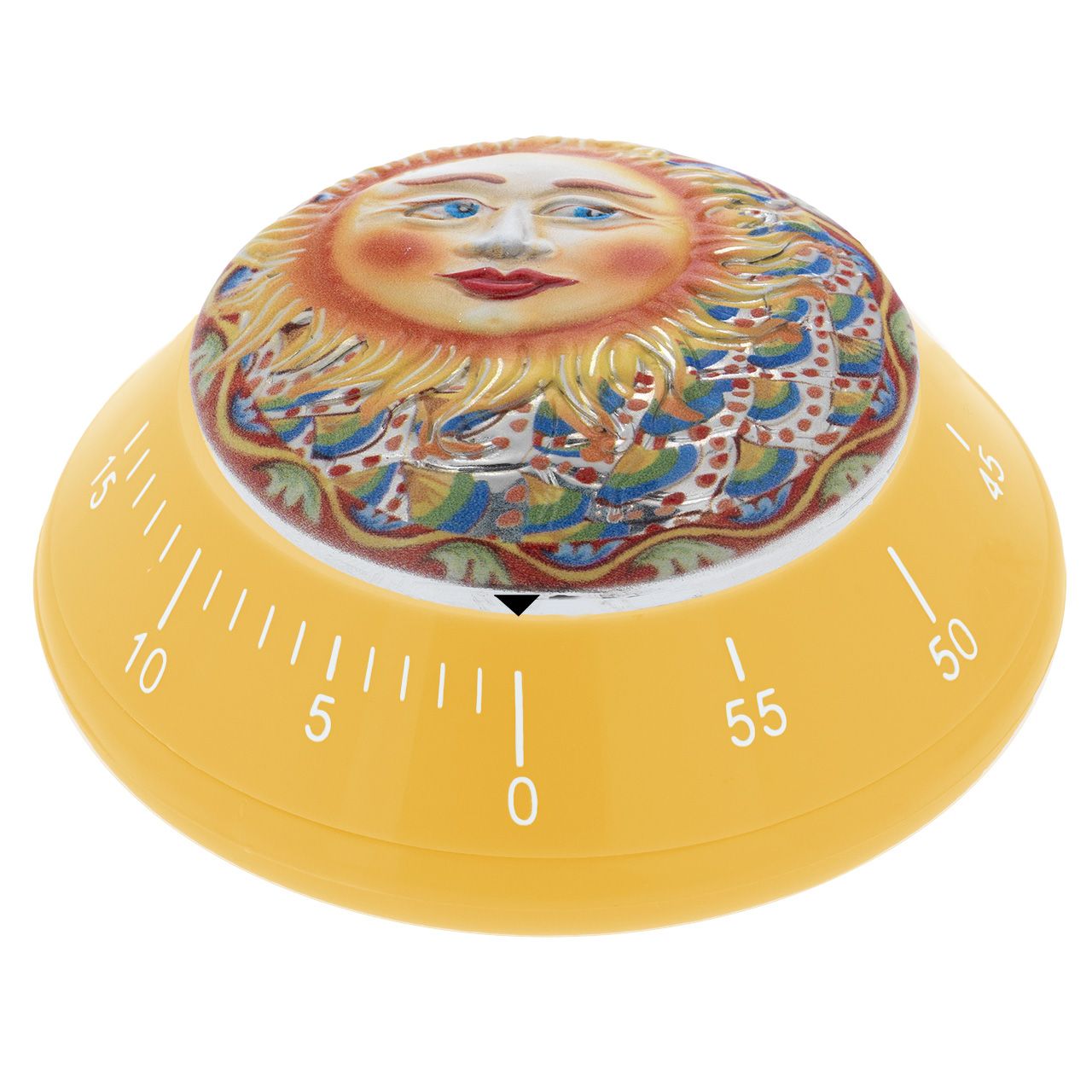 TIMER GIALLO CON DECORO SICILIANO 5
