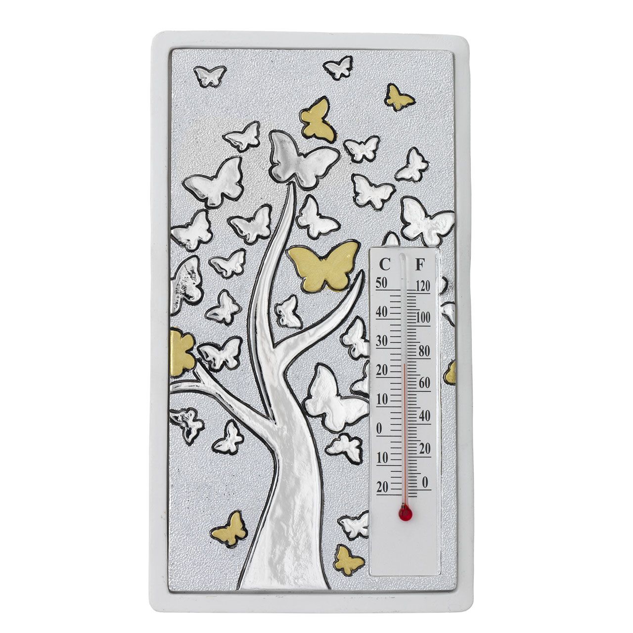 TERMOMETRO RETTANGOLARE 100x180 - ALBERO CON FARFALLE
