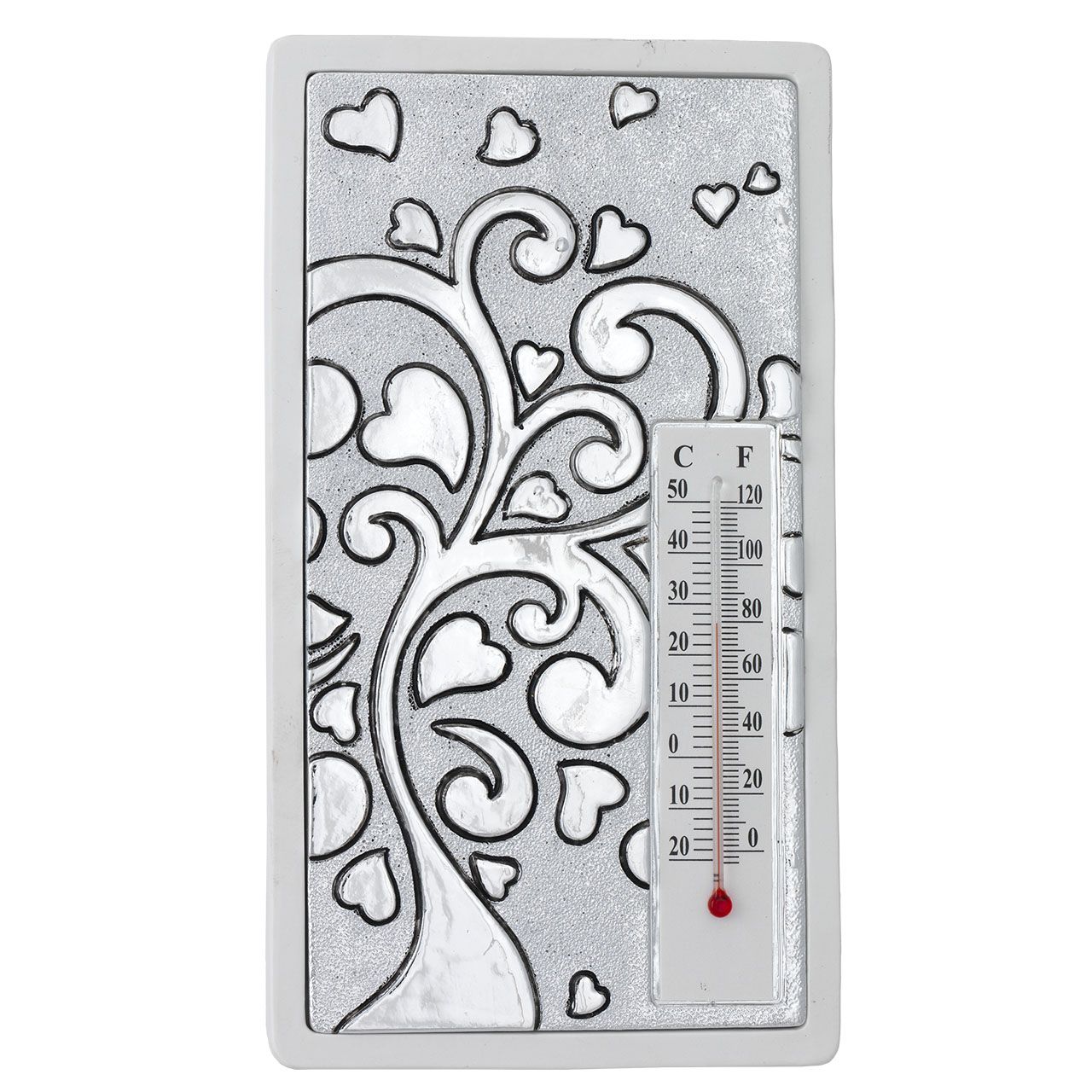 TERMOMETRO RETTANGOLARE 100x180 - ALBERO CON CUORI