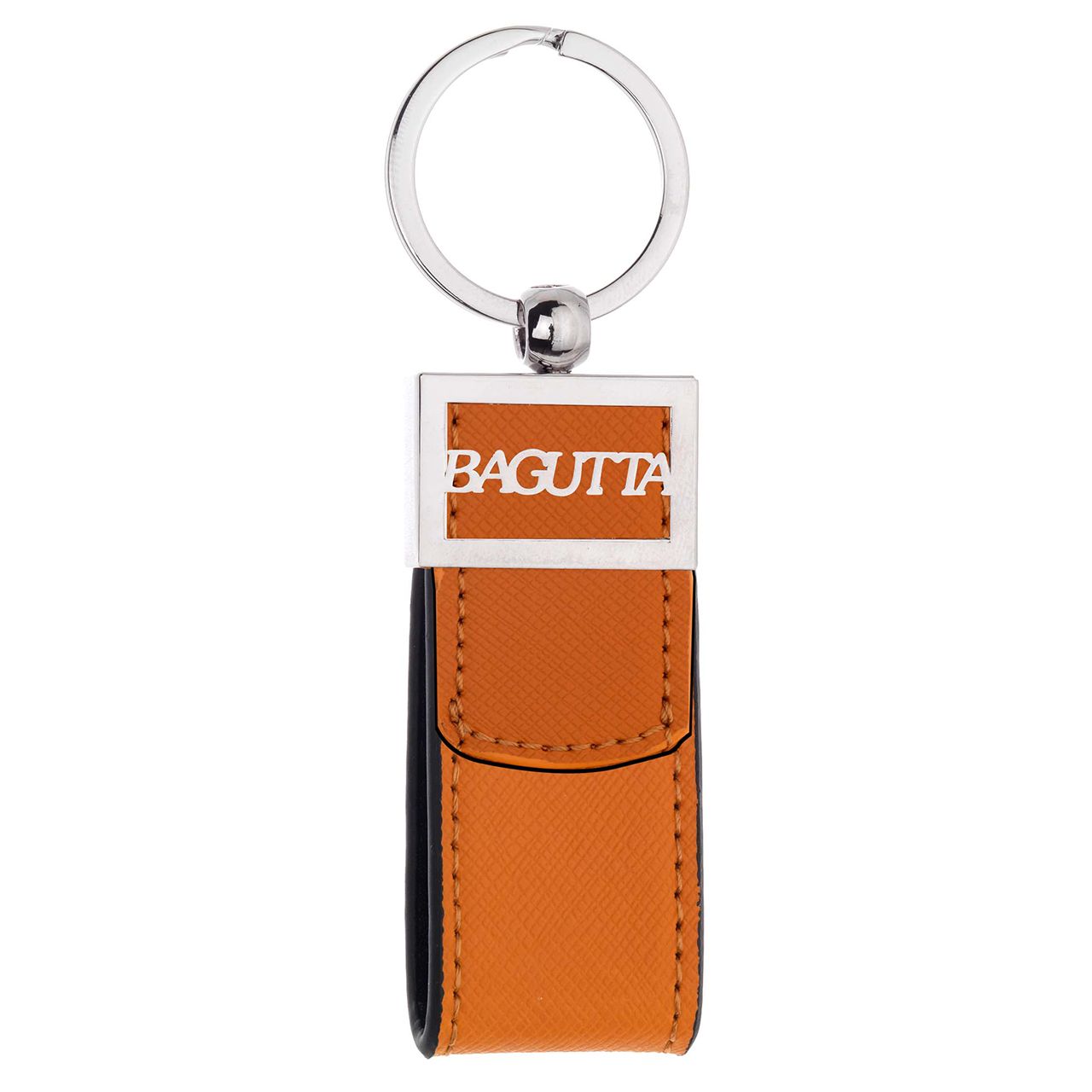 PORTACHIAVI FETTUCCIA CON LOGO TRAFORATO ARANCIO