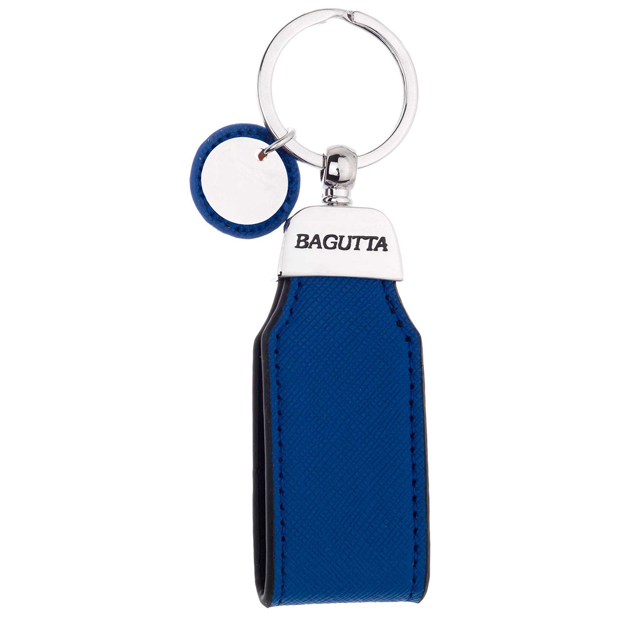 PORTACHIAVI CON PENDENTE TONDO BLU