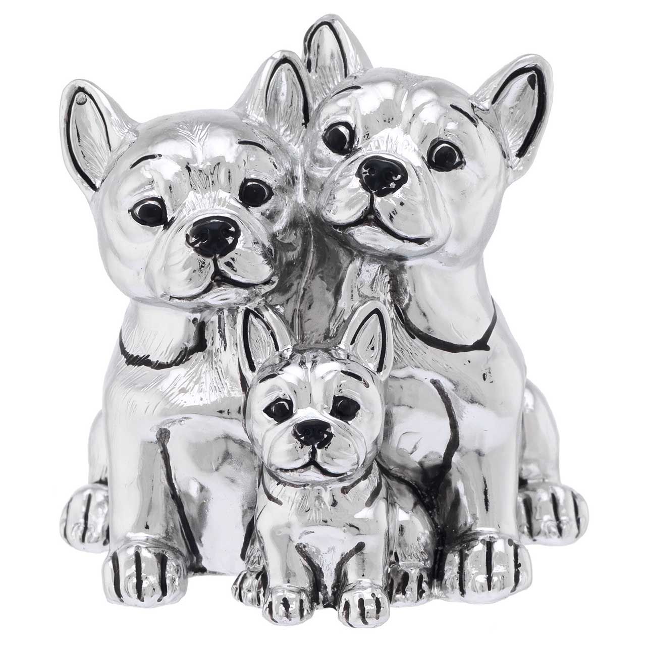 FAMIGLIA DI BULLDOG CON CUORI
