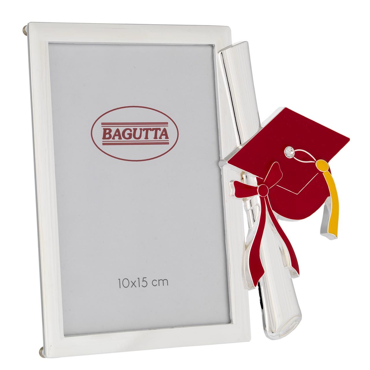 PORTAFOTO LAUREA CAPPELLO ROSSO 10x15