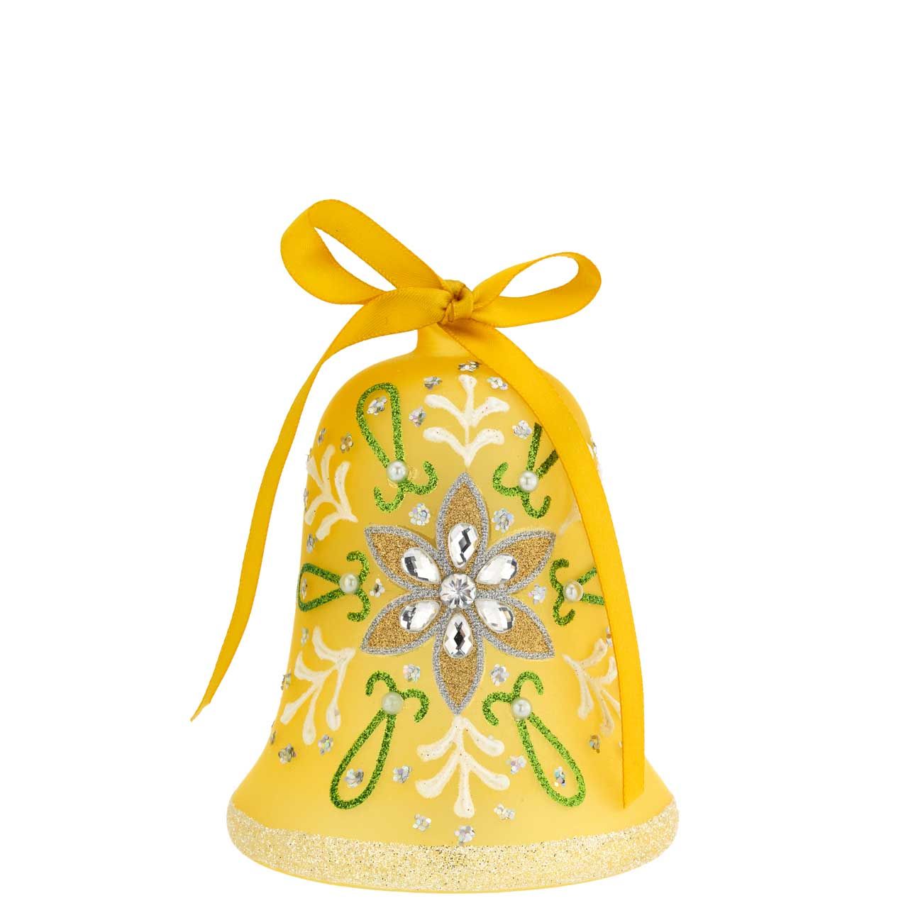 CAMPANELLA PASQUALE DECORATA CON LED H. 12