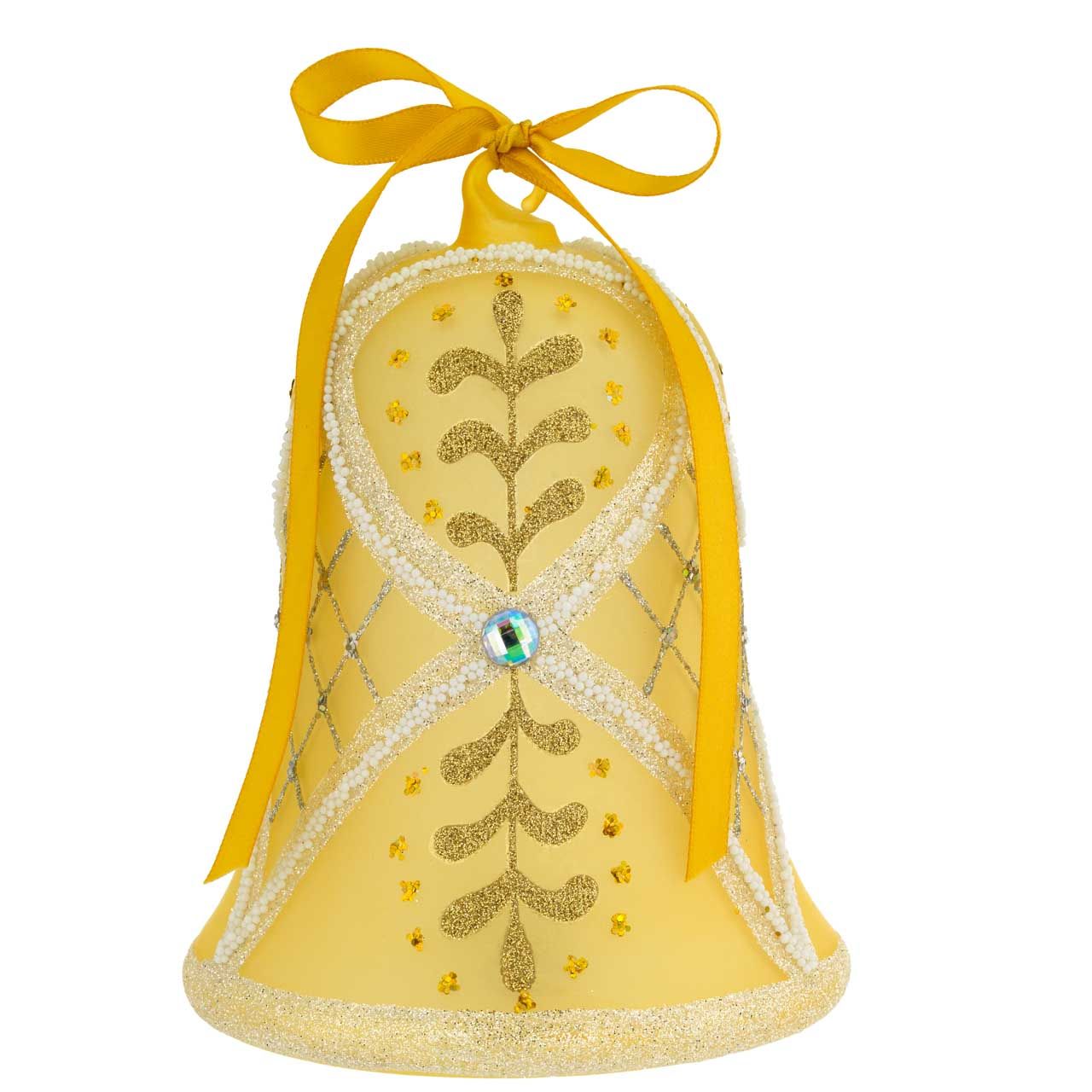 CAMPANELLA PASQUALE DECORATA CON LED H. 15
