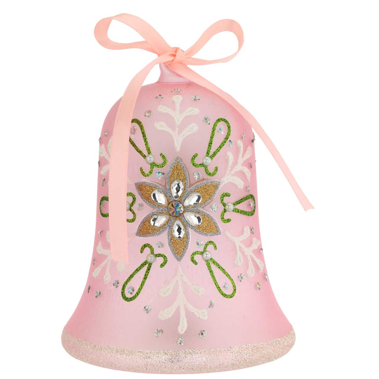 CAMPANELLA PASQUALE DECORATA CON LED H. 15