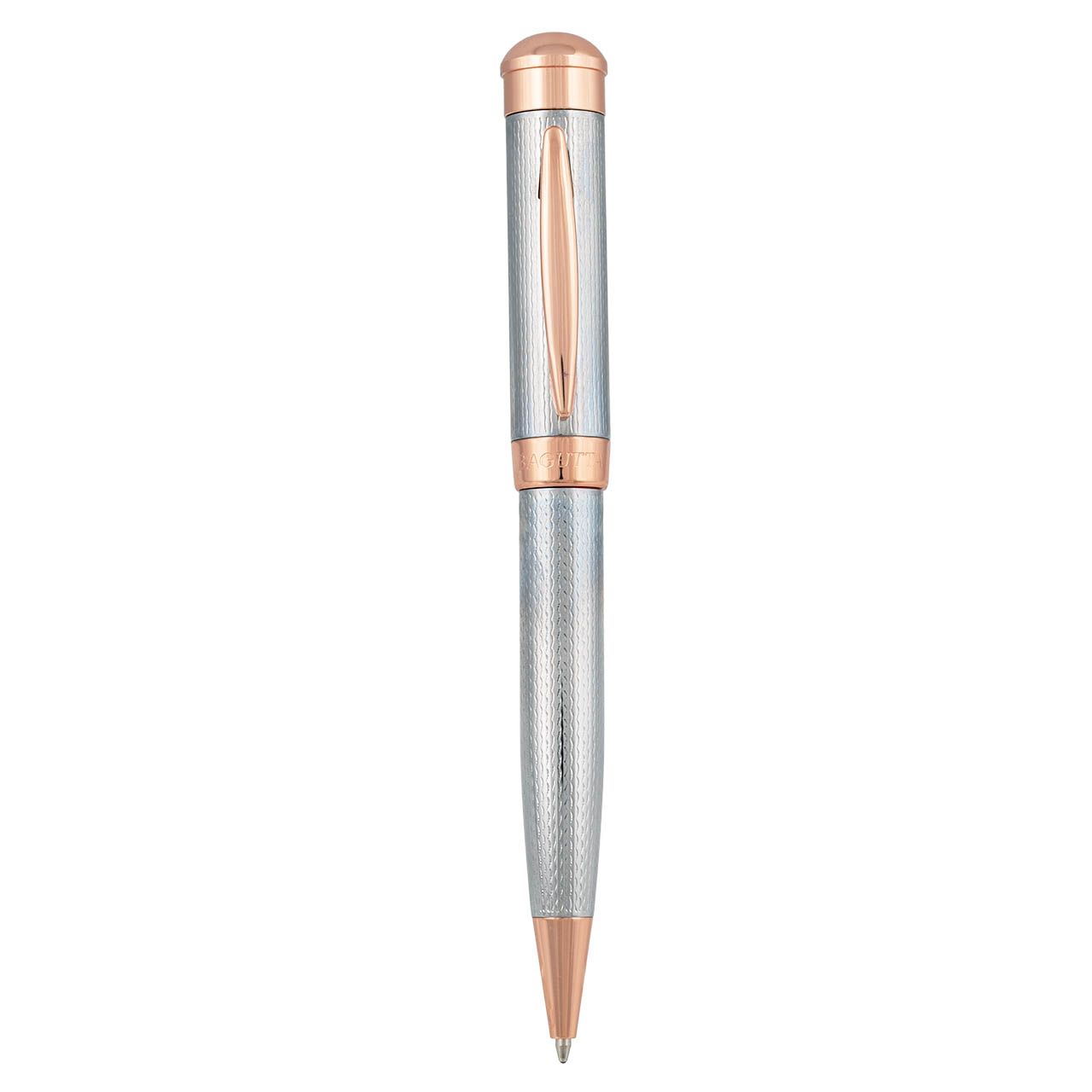 PENNA SFERA CON MEMORIA USB 16 GB CROMATA CON FINITURE ORO