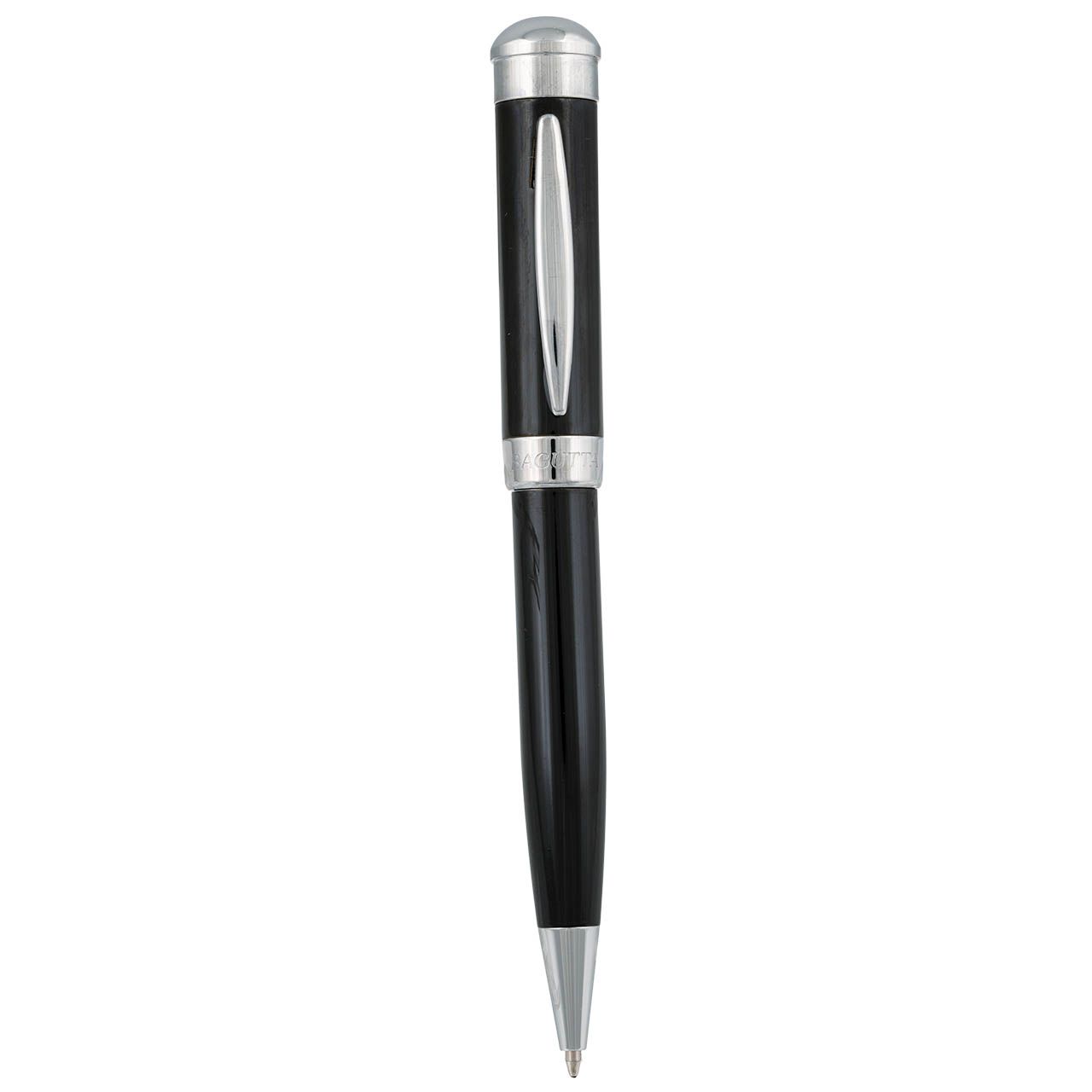 PENNA SFERA CON MEMORIA USB 16 GB NERA CON FINITURE CROMATE